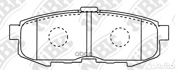 Колодки тормозные дисковые PN5807 NiBK