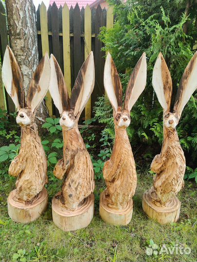 Деревянная фигура Заяц