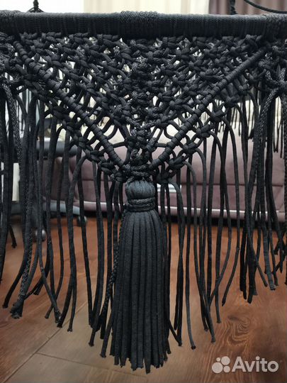 Качеля для дома, ручная работа в стиле макраме