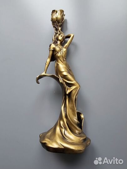 Статуэтка/ фигура декоративная Нимфа (под золото)