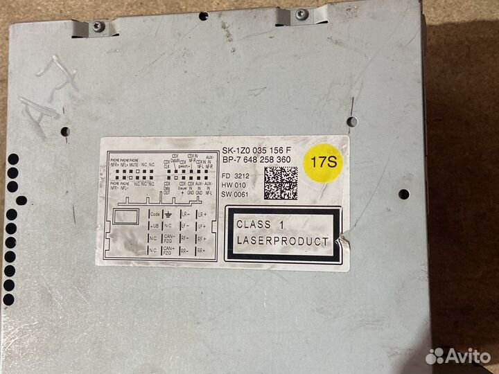 Штатная магнитола Skoda A7