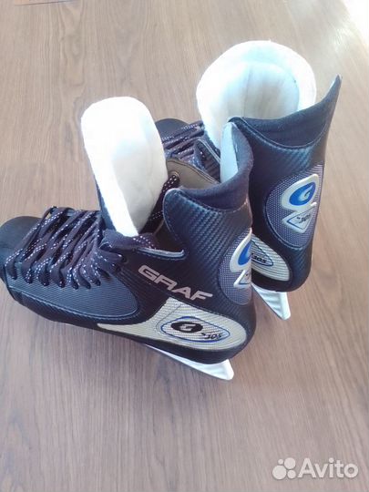 Коньки новые graf 44-45р., 30см