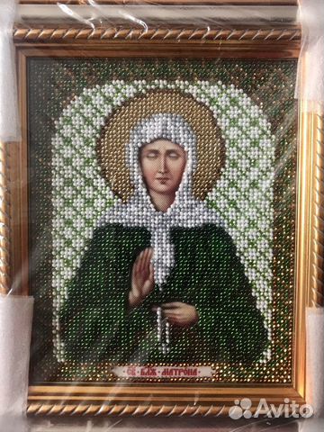 Икона из бисера святая Матрона