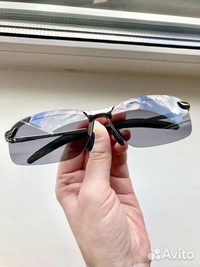 Металлические фотохромные поляризационные очки