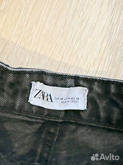 Джинсы zara 34 прямые