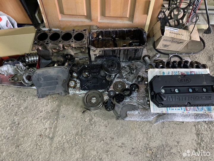 Двигатель kia spectra s6d 1.6