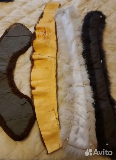 Меховой воротник песец, норка, опушка