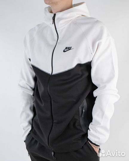 Мужской Костюм спортивный Nike (3457) (S, Белый/Че