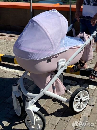 Коляска 2 в 1 indigo эко кожа