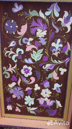 Поднос деревянный с ручками