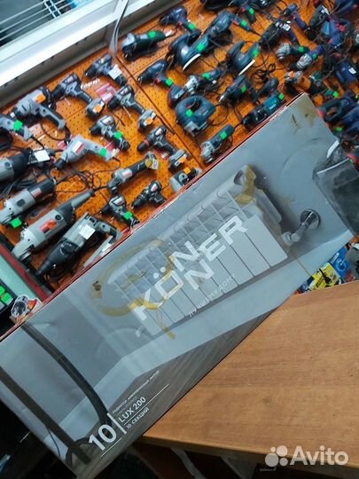 Радиатор алюминий LUX 200, 10 секции, konner