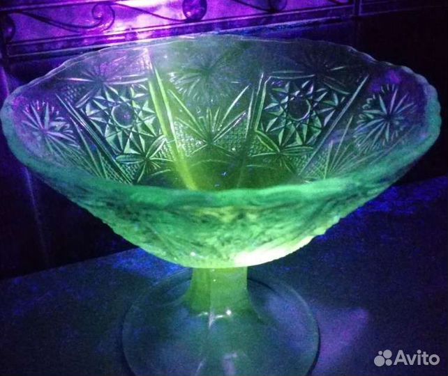 Предметы из уранового стекла