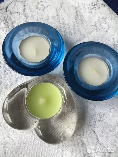 Подсвечник IKEA стекло