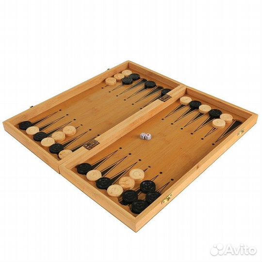 Настольная игра 3 в 1 'Король' нарды, шахматы, шаш