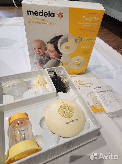 Молокоотсос medela swing flex электрический
