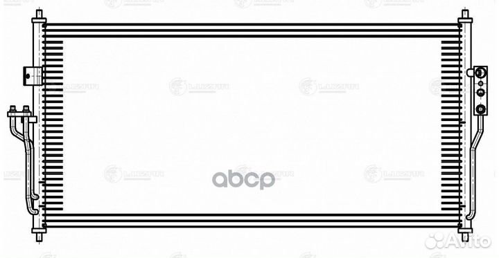 Конденсер Nissan Almera 1.6 06-12 lrac14FC luzar
