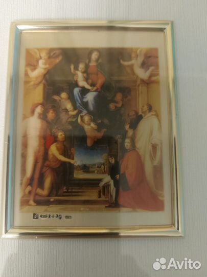 Картина миниатюра серебро 925