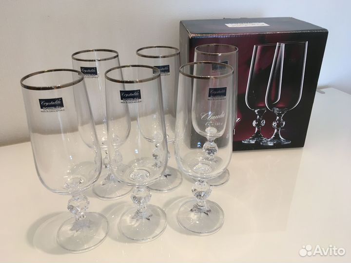Набор бокалов для шампанского Claudia