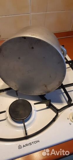 Чайник дореволюционный литой алюминий сем. раритет