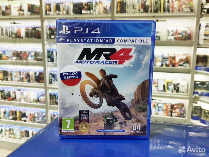 Диск PS 4 Moto Racer 4 (с поддержкой PS VR)
