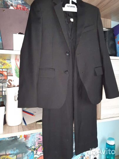 Школьный костюм для мальчика 128 черный