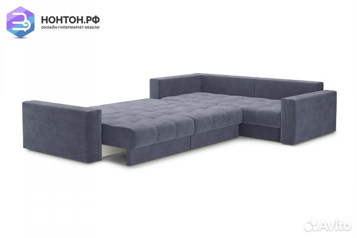 Диван угловой тик-так Монарх М3У1 темно-серый
