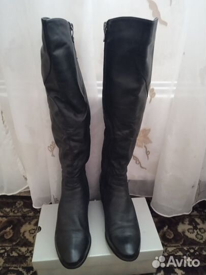 Сапоги женские натуральная кожа демисезонные