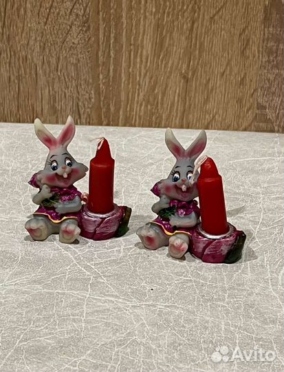 Заяц статуэтка копилка свечка