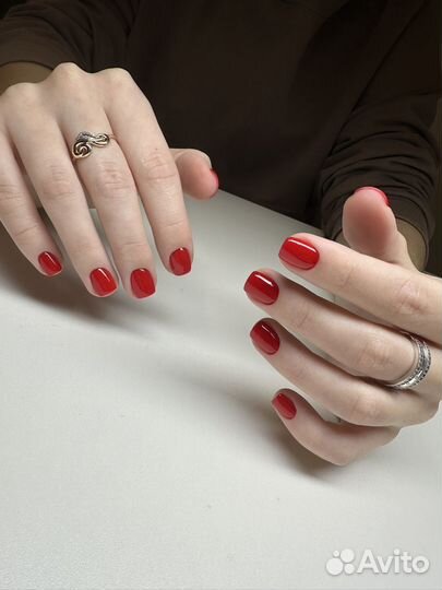 Маникюр, покрытие гель лаком, наращивание