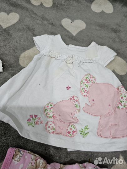 Детские вещи на девочку пакетом 50-68