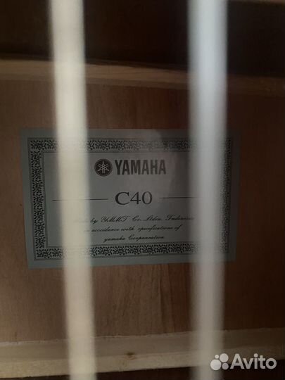 Гитара yamaha c 40 новая с чехлом