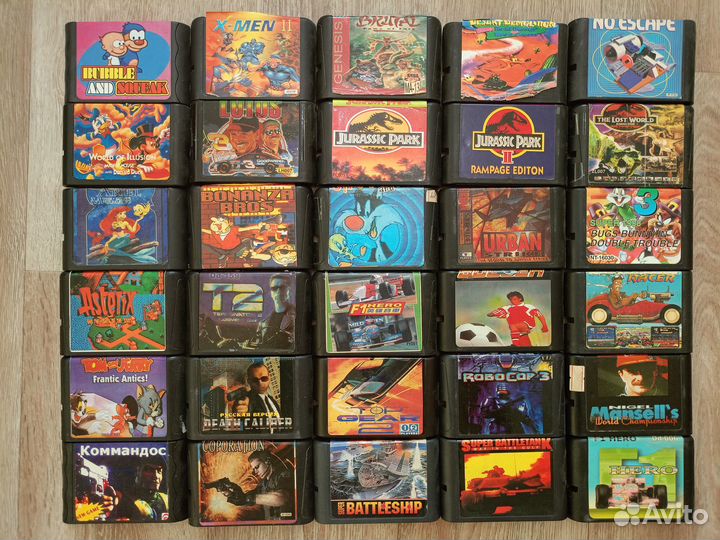 Картриджи Sega без боксов староделы (66 шт.)