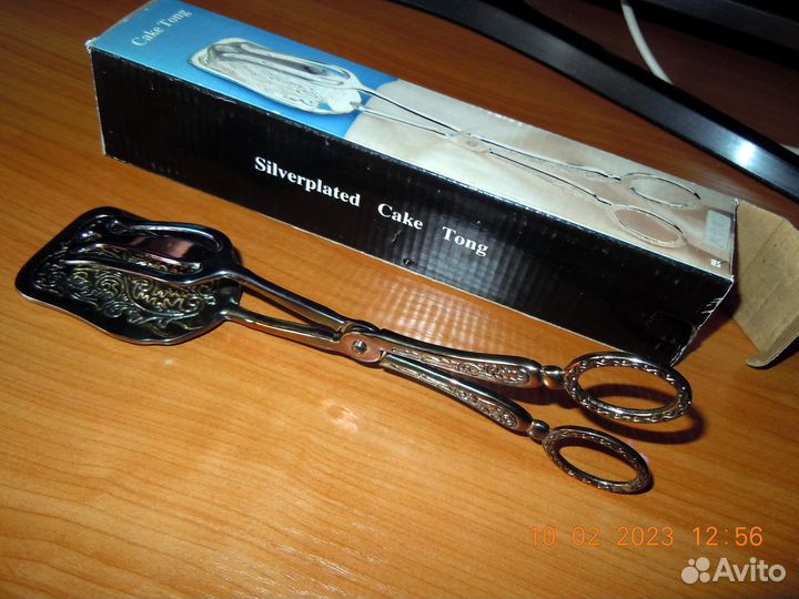 Ложки десертные мнц (нейзильбер) и щипцы