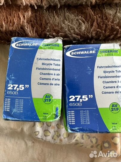 Велосипедные камеры 27,5 schwalbe