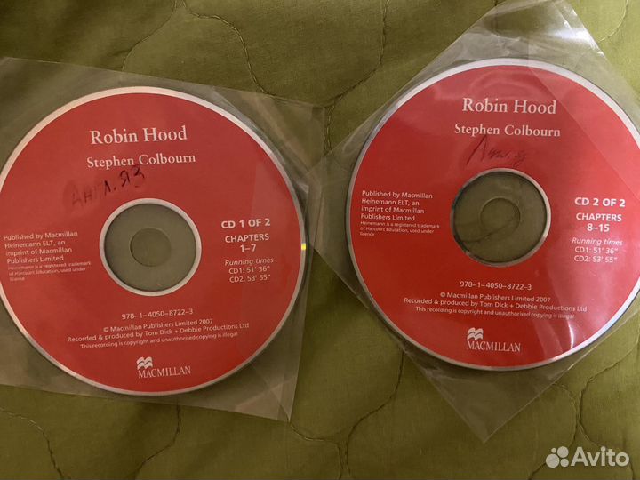 Robin Hood: 2 CD диска на англ