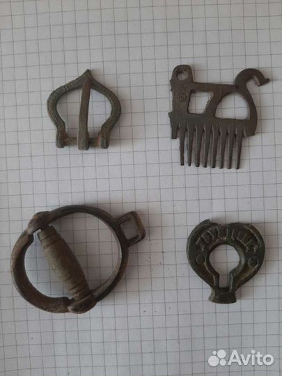 Пряжка для ремня бородочес копанина