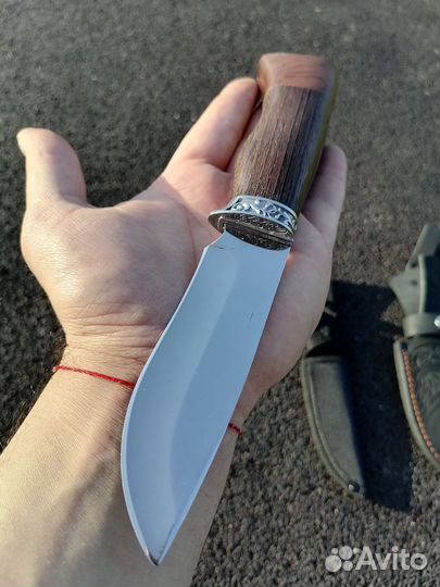 Якутский охотничий нож + кожаные ножны