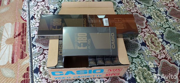 Очень редкие видеокассеты vhs casio E-180 AG новые