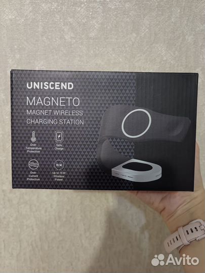 Магнитная беспроводная зарядка uniscend magneto