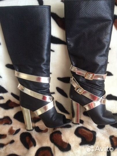 Летние Сапоги натуральная кожа