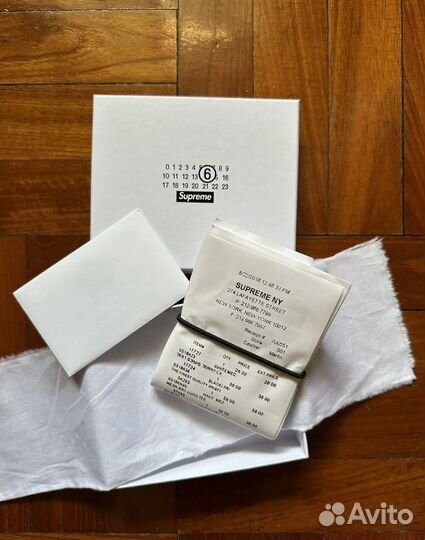 Supreme x MM6 Maison Margiela Receipt Wallet