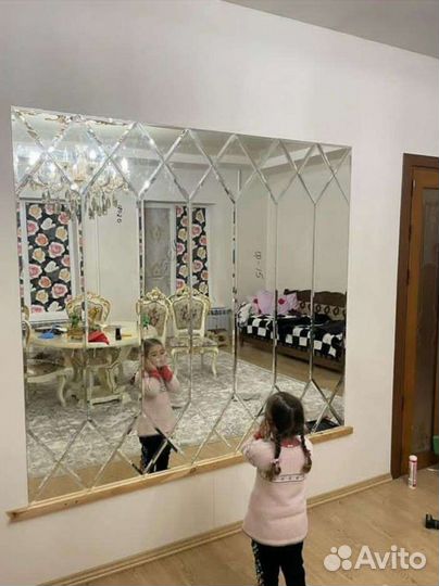 Зеркало ромбик панно