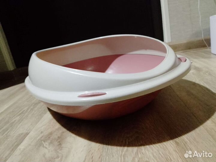 Лоток для кошек большой с бортиком