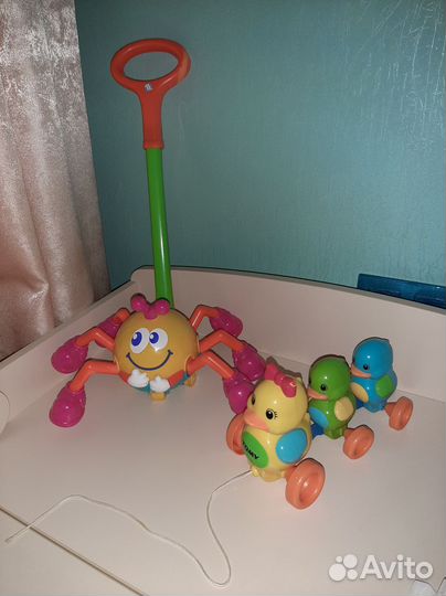 Игрушки-каталки. Развивающие игрушки пакетом