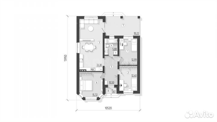 Дом 111м2 под ключ за 4-6 месяцев. Ипотека