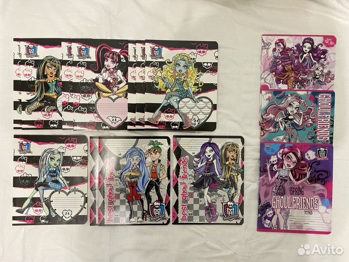 Тетради 14 штук monster high