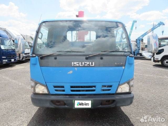 Бортовой грузовик Isuzu Elf с КМУ UNIC, 2006