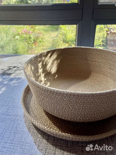 Корзинка интерьерная с крышкой