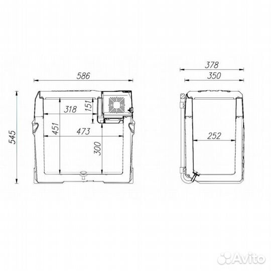 Автохолодильник Alpicool CX50 (12/24)