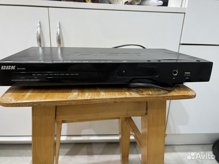 DVD плеер bbk с пультом + диски